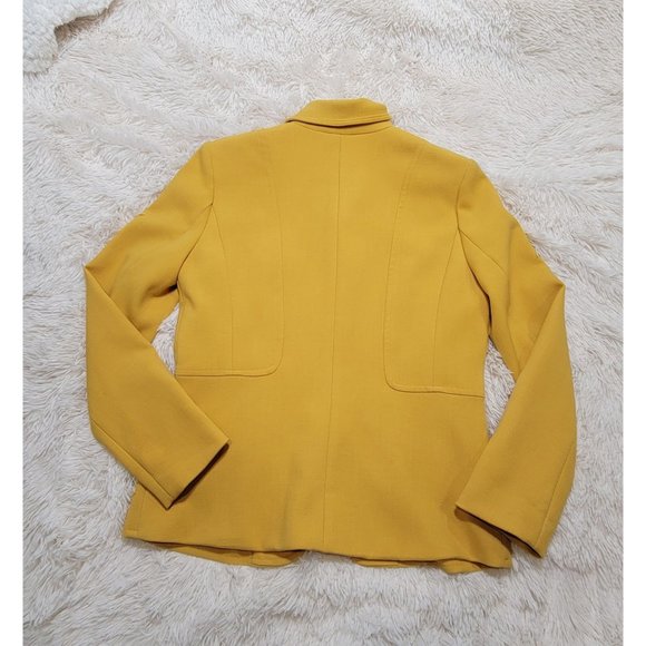 Chadwicks of Boston Women's Jacket, Mustard, Button Closure, Size 6 - Picture 3 of 13